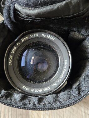 Canon FL 35mm f/2.5 Wide Angle Lens PRISTINE GLASS w/ Case FD Mount 1960s